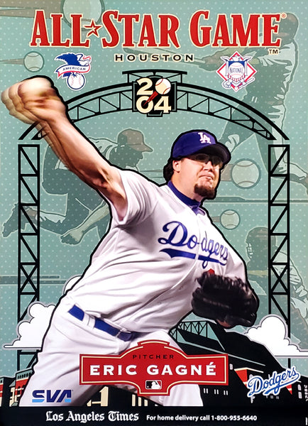 Eric Gagne Los Angeles Dodgers 2004 MLB All-Star Game Commemorative Poster