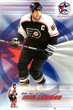Eric Lindros NHL All-Star 2000 Philadelphia Flyers Hockey Action Poster - Trends International
