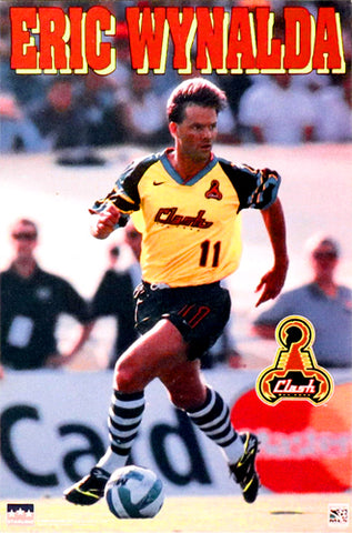 Eric Wynalda "Clash" San Jose Clash MLS Soccer Poster - Starline Inc. 1996
