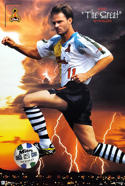 Eric Wynalda "The Great" MLS San Jose Clash Poster - Costacos 1996