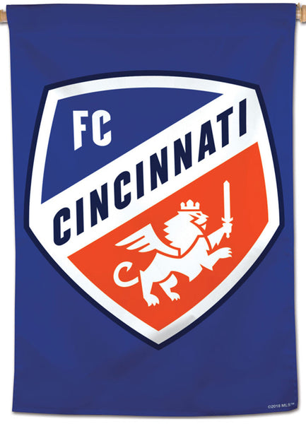 FC Cincinnati Official MLS Soccer Team Logo Wall BANNER - Wincraft Inc.