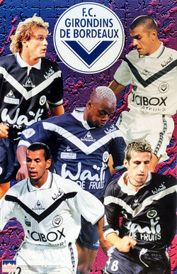F.C. Girondins de Bordeaux "Superstars" Ligue 1 France Football Poster - Starline 1999