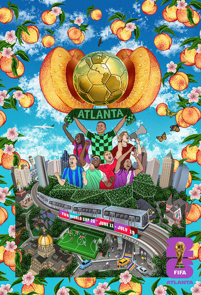 FIFA World Cup 2026 Host City Atlanta Official 24x36 Event Poster - MPW (Canada)