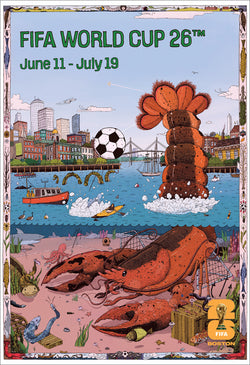 FIFA World Cup 2026 Host City Boston Official 24x36 Event Poster - MPW (Canada)
