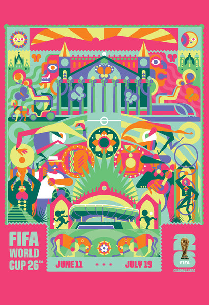 FIFA World Cup 2026 Host City Guadalajara, Mexico Official 24x36 Event Poster - MPW (Canada)