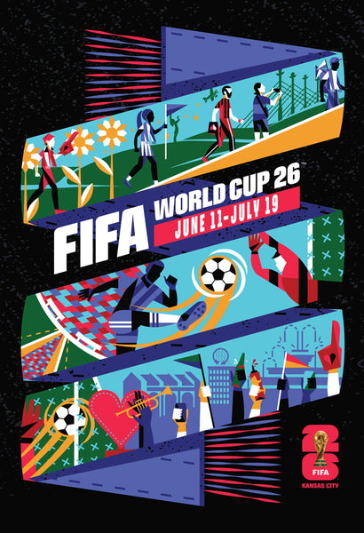 FIFA World Cup 2026 Host City Kansas City, Missouri Official 24x36 Event Poster - MPW (Canada)