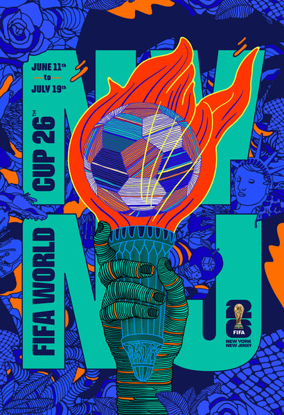 FIFA World Cup 2026 Host City New York-New Jersey Official 24x36 Event Poster - MPW (Canada)