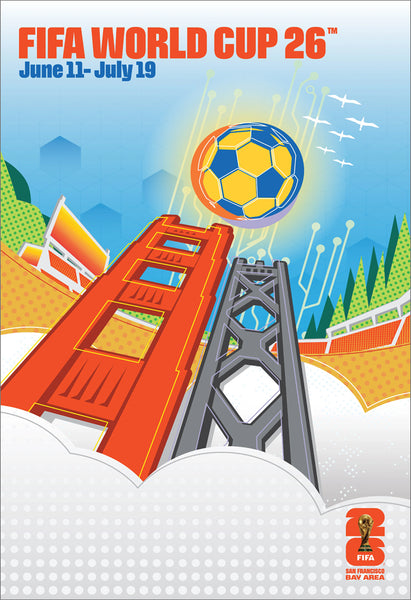 FIFA World Cup 2026 Host City San Francisco Official 24x36 Event Poster - MPW (Canada)