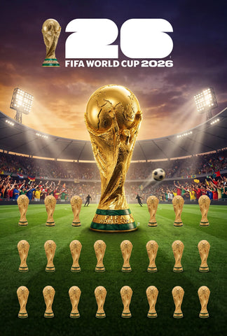 FIFA World Cup 2026 "The Trophy Awaits" Official 16x24 Commemorative Event Poster - MPW