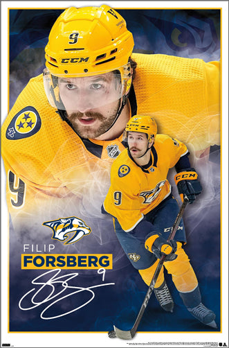 Filip Forsberg "Legend" Nashville Predators NHL Hockey Action Poster - Costacos Sports