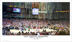 Florida Gators 2007 Men's Basketball National Champions Panoramic Poster Print - Sofa Galleria