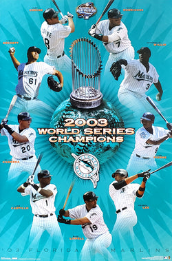 Florida Marlins 2003 World Series Champions Commemorative Poster - Costacos Sports