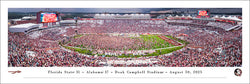 Florida State Seminoles Football "Storm the Field 2025" Doak Campbell Stadium Panoramic Poster Print - Blakeway