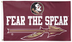 Florida State Seminoles "Fear the Spear" Official NCAA Team Deluxe-Edition 3'x5' Flag - Wincraft Inc.