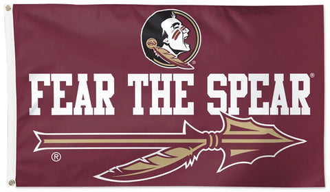 Florida State Seminoles "Fear the Spear" Official NCAA Team Deluxe-Edition 3'x5' Flag - Wincraft Inc.