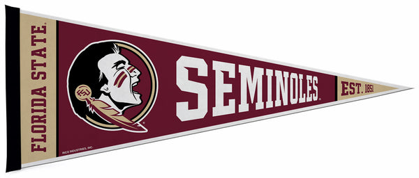 Florida State University SEMINOLES Official NCAA Team Felt Pennant - Rico Inc.