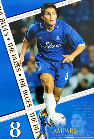 Frank Lampard "Action" Chelsea Blues FC Poster - UK 2003