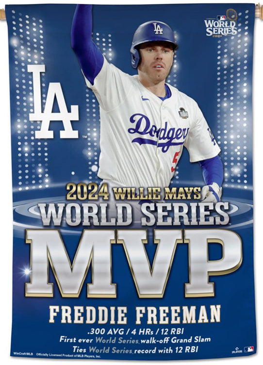 Freddie Freeman Los Angeles Dodgers 2024 World Series MVP 28x40