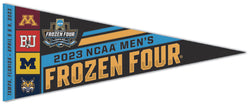 NCAA Men's Hockey Frozen Four 2023 Four-Logos Premium Felt Event Pennant - Wincraft Inc.