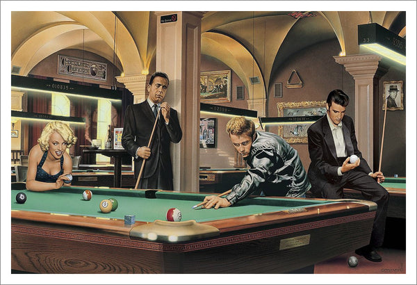 Legends Playing Pool "Game of Fate" 24x36 Poster by Chris Consani - Image Consciious