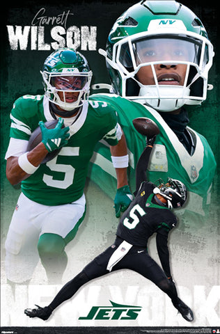 Garrett Wilson "Dynamo" New York Jets WR NFL Football Action Poster - Costacos 2026