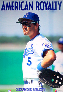 George Brett "American Royalty" Kansas City Royals 1990 MLB Baseball Poster - Costacos Final Stock Collection