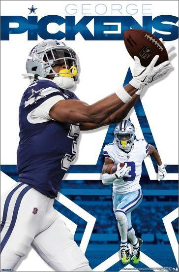 George Pickens "Superstar" Dallas Cowboys WR NFL Football Poster - Costacos 2026