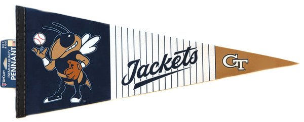Georgia Tech Yellow Jackets Baseball NCAA Premium Felt Collector's Pennant - Wincraft