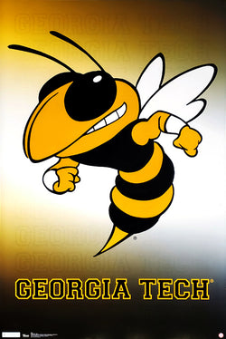 Georgia Tech Yellow Jackets Official Team Logo Poster - Costacos Sports