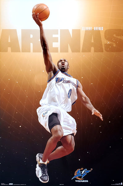Gilbert Arenas "Shining Star" Washington Wizards NBA Action Poster - Costacos 2006