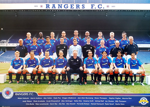 Glasgow Rangers Official Team Poster 2004/05 - GB Posters