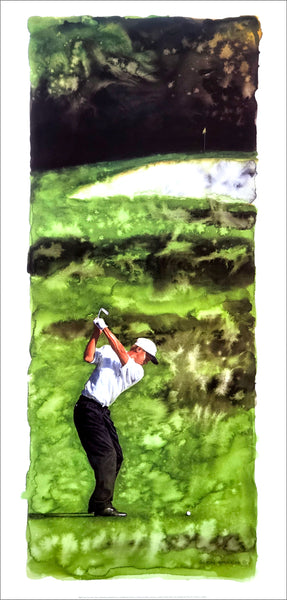 Golf Action "Par Three" Golfing Art by Glen Green Premium Poster Print - Canadian Art Prints 2005