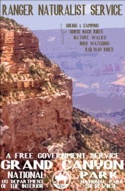 Grand Canyon National Park 1938 US National Park Service Poster Reproduction - Image Source