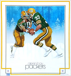 Green Bay Packers "In the Snow" NFL Team Theme Art Poster - DAMAC 1983