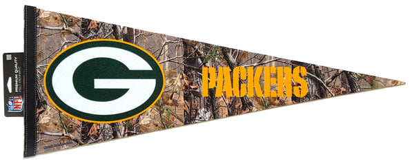 Green Bay Packers Realtree Camo Style Premium Felt Pennant - Wincraft