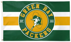Green Bay Packers Retro-Lombardi-Era Style Official NFL Football 3'x5' Flag - Wincraft Inc.