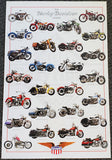 The Harley-Davidson Legend 26 Classic Motorcycles Poster - Eurographics Inc.