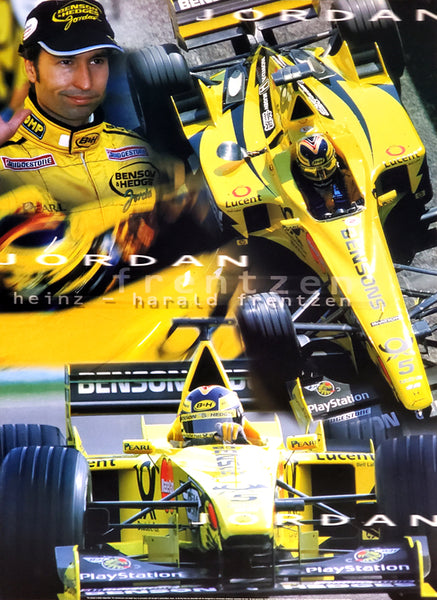 Heinz-Harald Frentzen Jordan EJ10 Formula 1 2000 Racing Action Poster - UK