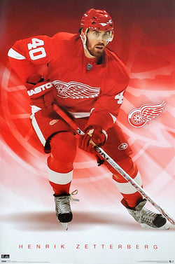 Henrik Zetterberg "Superstar" Detroit Red Wings Poster - Costacos Sports 2008