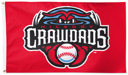 Hickory Crawdads Official Minor League Baseball 3'x5' Flag - Wincraft