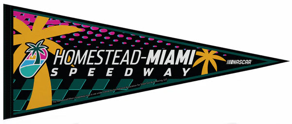 Homestead Miami Speedway NASCAR Auto Racing Official Felt Collector's Pennant - Rico Inc.