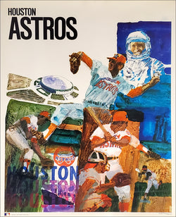 Houston Astros Official MLB Baseball Team Theme Art Poster - ProMotions 1971