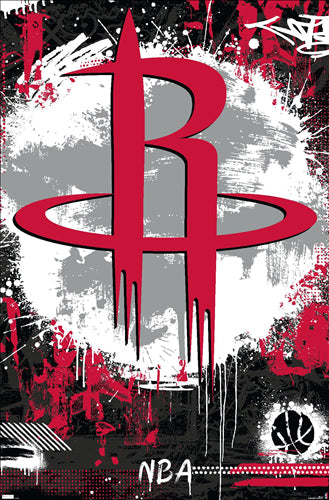 Houston Rockets Official NBA Basketball Team Logo Wall Poster - Costacos 2023