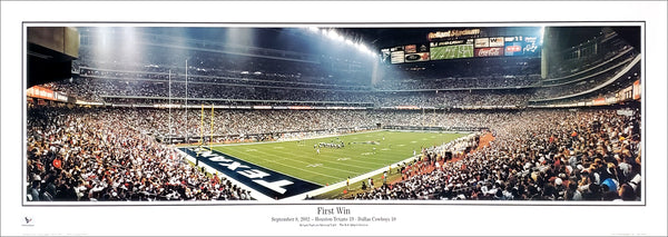 Houston Texans "First Win" (2002) Reliant Stadium Panoramic Poster Print - Everlasting Images