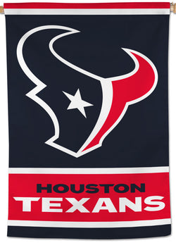 Houston Texans Official NFL Team Logo and Wordmark 28x40 Wall BANNER - Wincraft Inc.