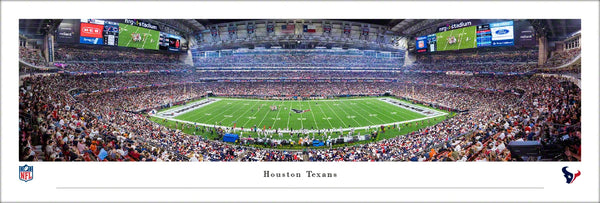Houston Texans NRG Stadium NFL Game Night Panoramic Poster Print - Blakeway 2024
