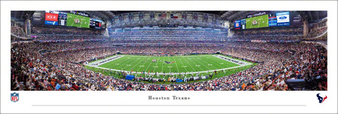 Houston Texans NRG Stadium NFL Game Night Panoramic Poster Print - Blakeway 2024