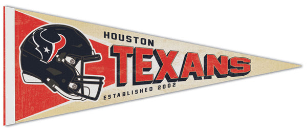 Houston Texans NFL Retro-Style Premium Felt Collector's Pennant - Wincraft Inc.