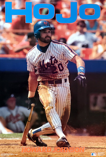 Howard Johnson "HoJo" New York Mets Vintage Original 1989 MLB Action Poster - Costacos Final Stock Collection
