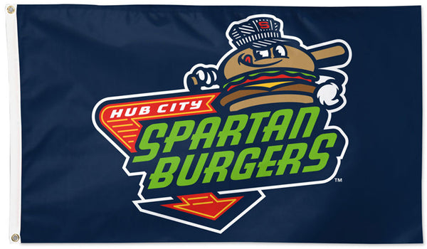 Hub City Spartanburgers Official Minor League Baseball Deluxe-Edition 3'x5' Flag - Wincraft